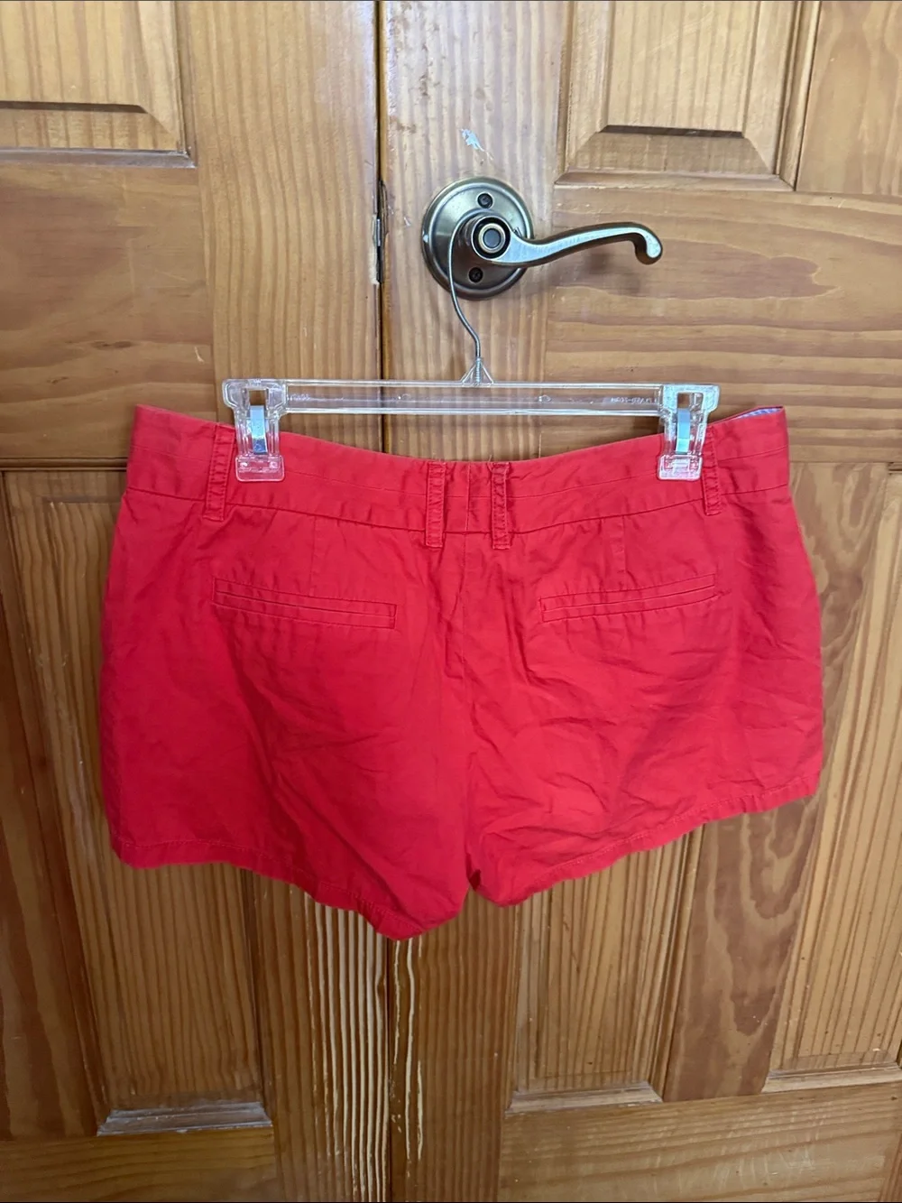 J. Crew Bright Red Cotton Bermuda Shorts